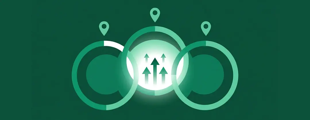 Illustration de la stratégie SEO multi-villes pour une entreprise d'Anglet couvrant tout le triangle BAB