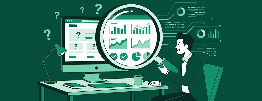 Illustration d'un diagnostic complet de la présence en ligne d'une entreprise