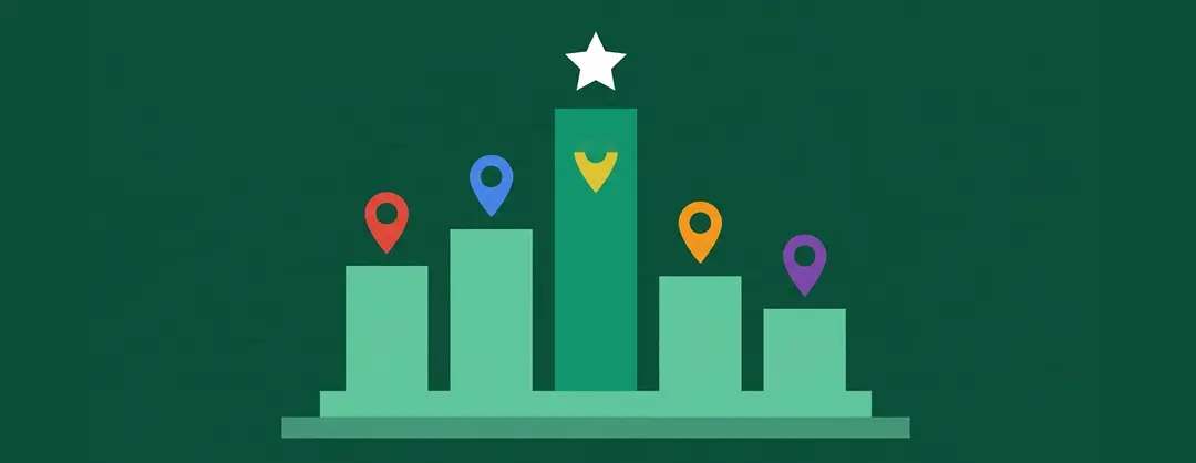 Tableau comparatif de positionnement SEO entre concurrents locaux