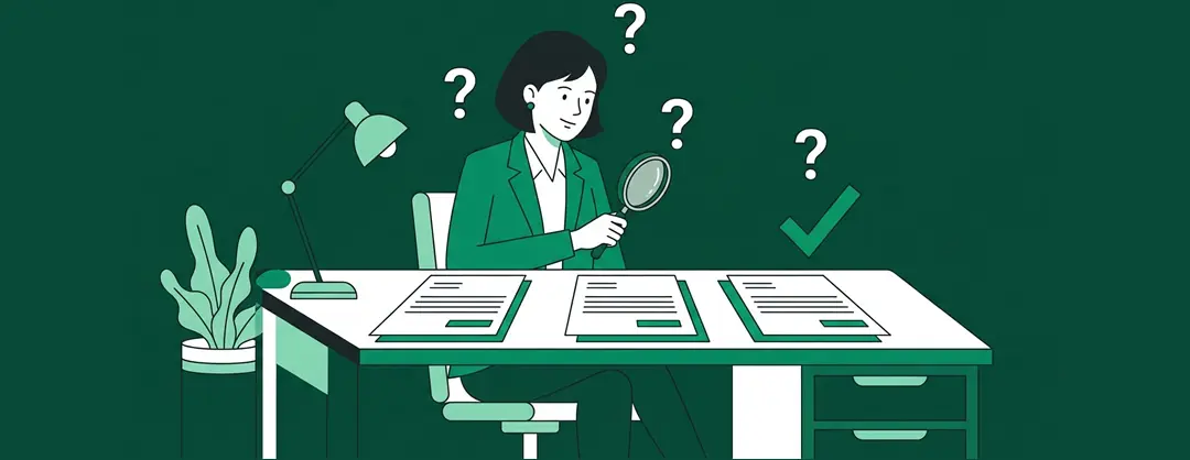 Illustration d'un artisan comparant différentes offres de prestataires web avant de signer