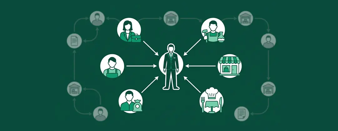 Illustration d'un expert web indépendant, interlocuteur unique de A à Z sur un projet
