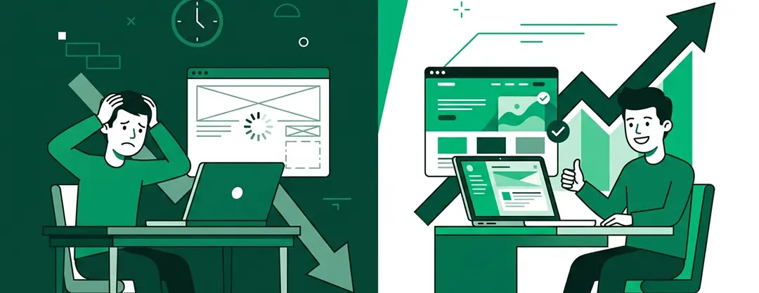 Site web lent versus site web rapide — impact SEO et taux de conversion